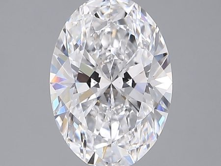 2.09 Carat Oval Cut Lab-Created Diamond For Sale