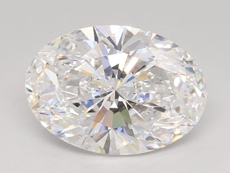 3.30 Carat Oval Cut Lab-Created Diamond on Sale