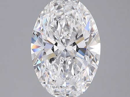 2.35 Carat Oval Cut Lab-Created Diamond For Sale