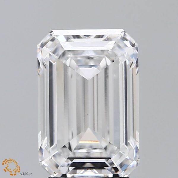 3.64 Carat Emerald Cut Lab-Created Diamond Supply