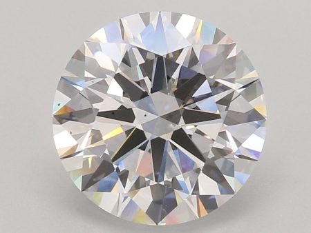 4.04 Carat Round Cut Lab-Created Diamond For Sale