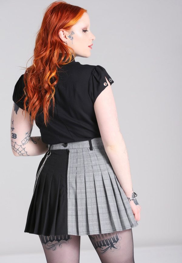 Hellbunny - Mina Grey - Skirt Hot on Sale