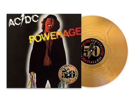 AC DC - Powerage (Limited 50th Anniversary Edition) Gold - Colored Vinyl Cheap