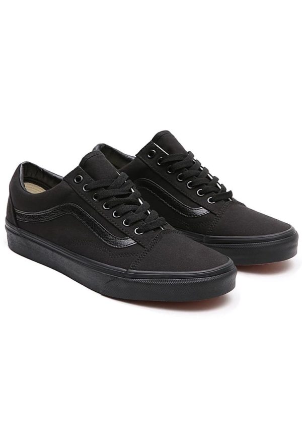 Vans - Old Skool Black Black - Girl Shoes Discount