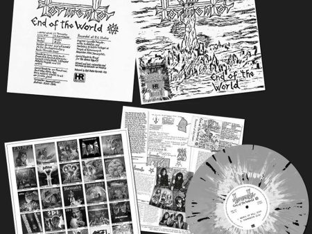 Tormentor - End Of The World Demo  84 White Grey Black - Splattered Mini Vinyl on Sale