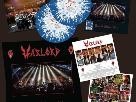 Warlord - Live In Athens Blue White - Splattered Vinyl Supply