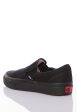 Vans - Classic Slip-On Black Black - Girl Shoes on Sale