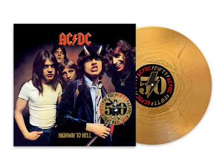 AC DC - Highway To Hell (Limited 50th Anniversary Edition) Gold - Colored Vinyl on Sale