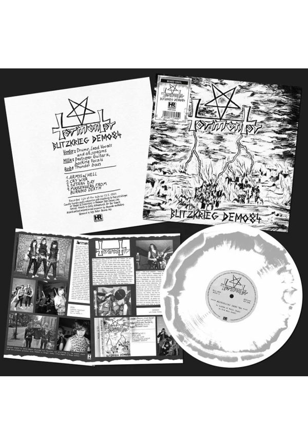 Tormentor - Blitzkrieg Demo  84 White Grey - Colored Mini Vinyl Online Hot Sale