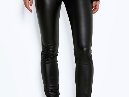 Noisy May - Aloha Skinny Coated Black - Leggings Hot on Sale