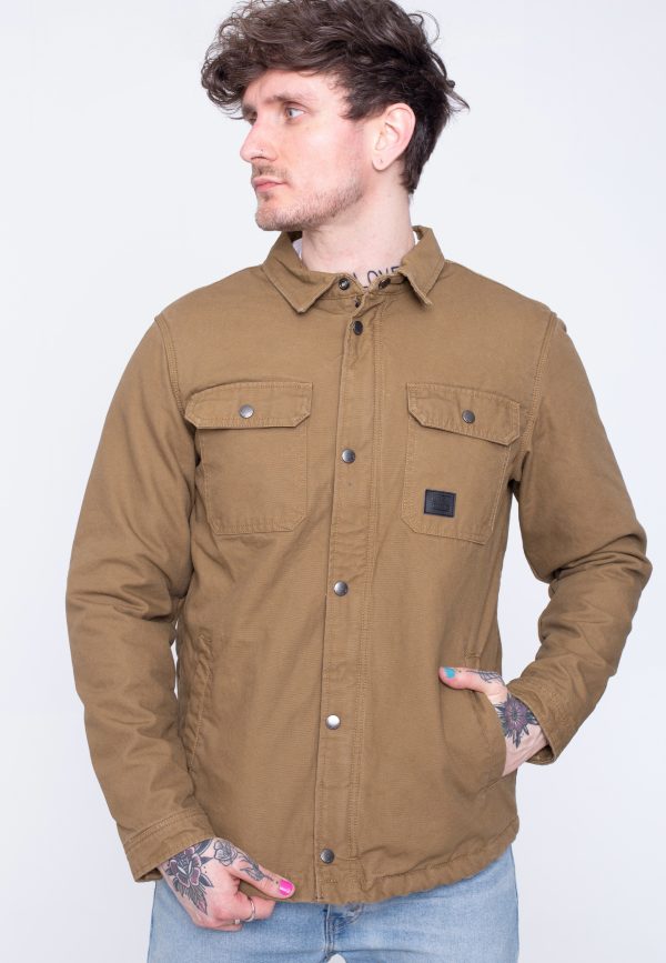 Vintage Industries - Dean Sherpa Dark Tan - Jacket For Sale