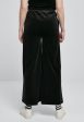 Urban Classics - Ladies High Waist Straight Velvet Black - Sweat Pants on Sale