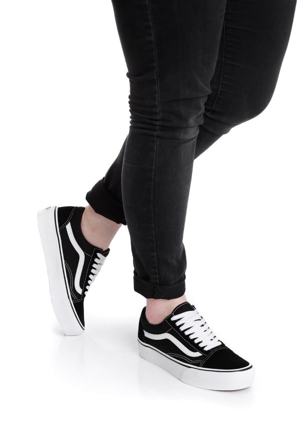 Vans - Old Skool Platform Black White - Girl Shoes Online Hot Sale