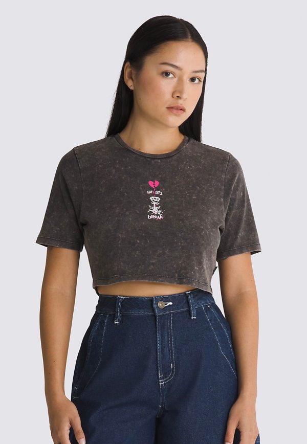 Vans - Heartbreaker Crew Crop II Black - T-Shirt For Discount