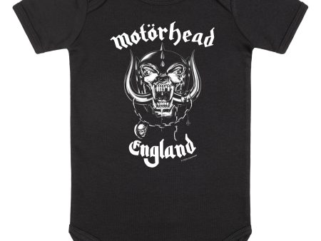 Motörhead - England Babygrow Black White - Bodysuit Fashion