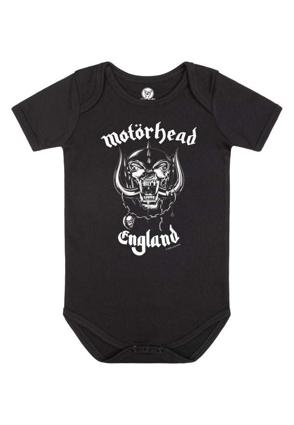 Motörhead - England Babygrow Black White - Bodysuit Fashion