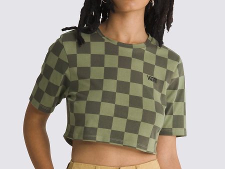 Vans - Checker Crew Crop II Olivine - T-Shirt Online Sale