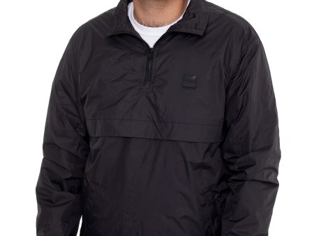 Urban Classics - Stand Up Collar Pull Over Black - Jacket For Sale