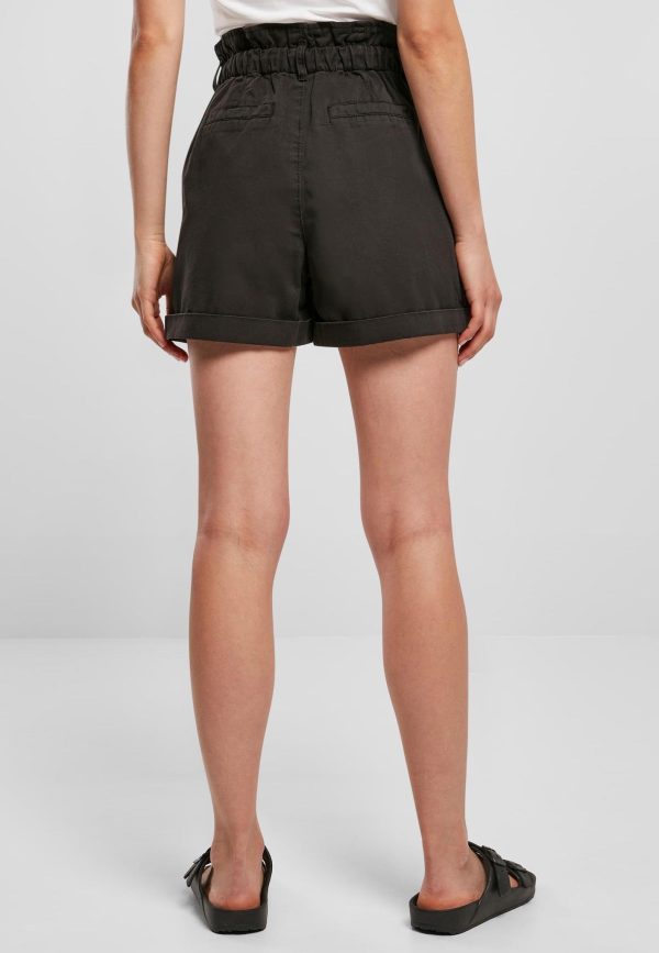 Urban Classics - Ladies Paperbag Black - Shorts on Sale