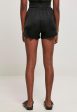 Urban Classics - Ladies Viscose Satin Resort Black - Shorts on Sale