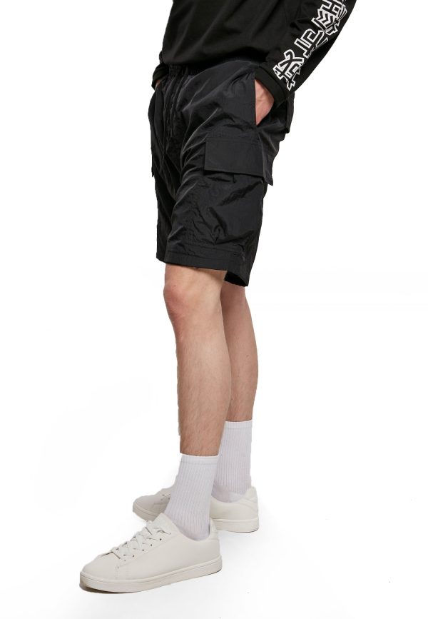 Urban Classics - Nylon Cargo Black - Shorts For Discount