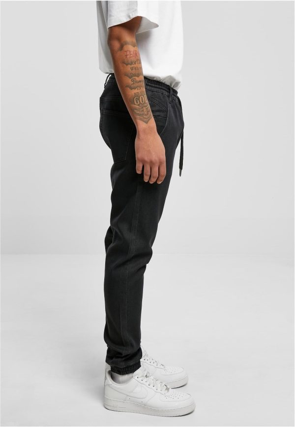 Urban Classics - Knitted Denim Realblack Washed - Pants For Sale