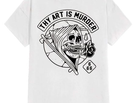 Thy Art Is Murder - Biker White - T-Shirt Hot on Sale