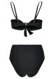 Urban Classics - Ladies High Waist Balcony Black - Bikini Supply