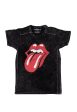 The Rolling Stones - Classic Tongue Snow Wash - T-Shirt Online