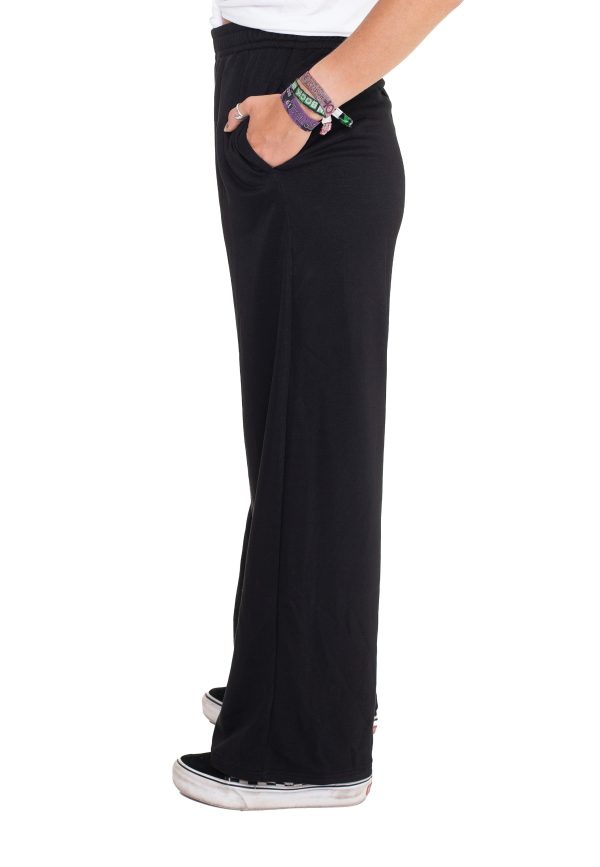 Urban Classics - Ladies Modal Terry Wide Leg Black - Sweat Pants For Sale