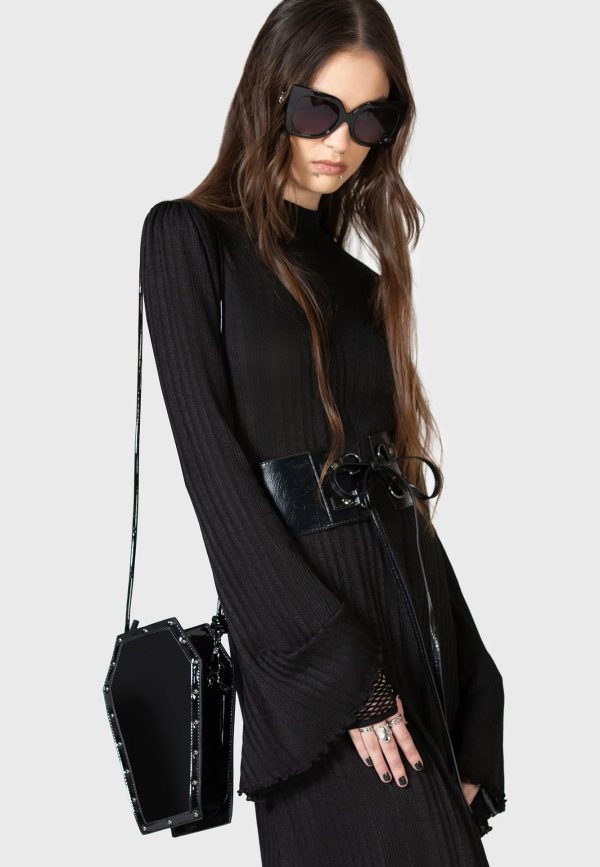 Killstar x Kihilist - Unconfirmed Coffin Crossbody Black - Bag For Cheap