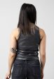 Noisy May - Maya Glitter Coated Black Silver Lurex - Tank Hot on Sale