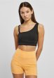 Urban Classics - Ladies Recycled Asymmetrical Black - Bra Discount