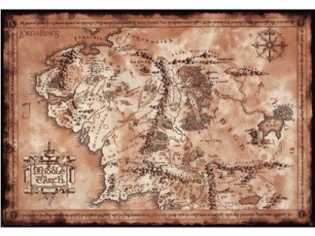 The Lord Of The Rings - Map Maxi - Poster Fashion