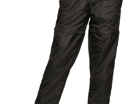 Urban Classics - Ladies Shiny Crinkle Nylon Zip Black - Pants Discount