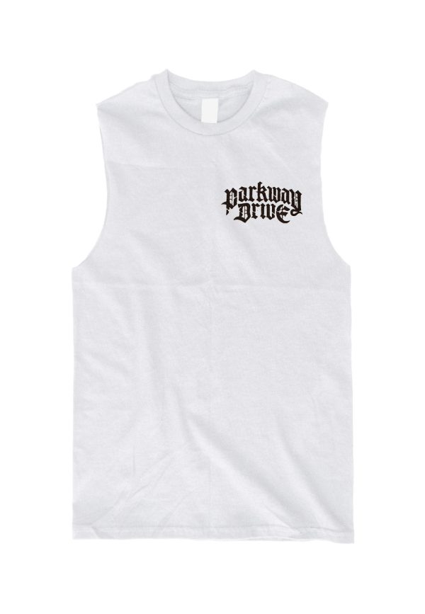 Parkway Drive - Burn Your Heaven White - Sleeveless Hot on Sale