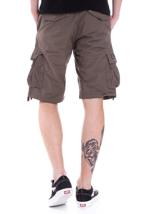 Vintage Industries - Terrance Dark Khaki - Shorts For Cheap