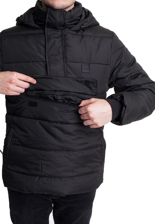 Urban Classics - Pull Over Puffer Black - Jacket Supply