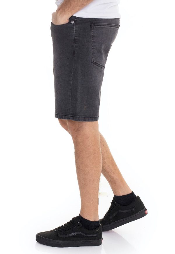 Urban Classics - Relaxed Fit Real Black Washed - Shorts For Cheap