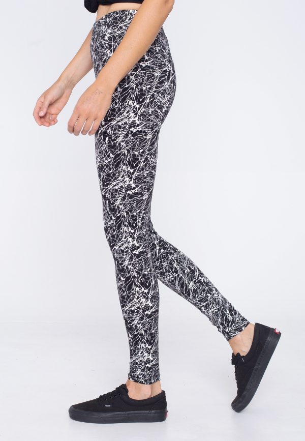 Urban Classics - Ladies Soft Aop Blackpaint - Leggings Hot on Sale