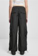 Urban Classics - Ladies Wide Crinkle Nylon Black - Pants on Sale