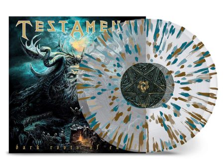 Testament - Dark Roots Of Earth Ltd. Clear w  Gold Green - Splattered 2 Vinyl Online