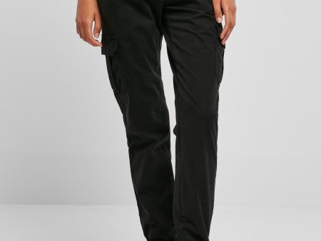 Urban Classics - Ladies High Waist Cargo Black - Pants Hot on Sale