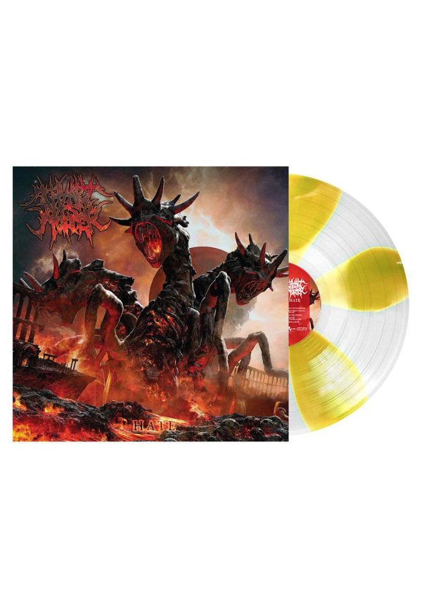 Thy Art Is Murder - Hate Ltd. Yellow Clear Pinwheel - Colored Vinyl on Sale