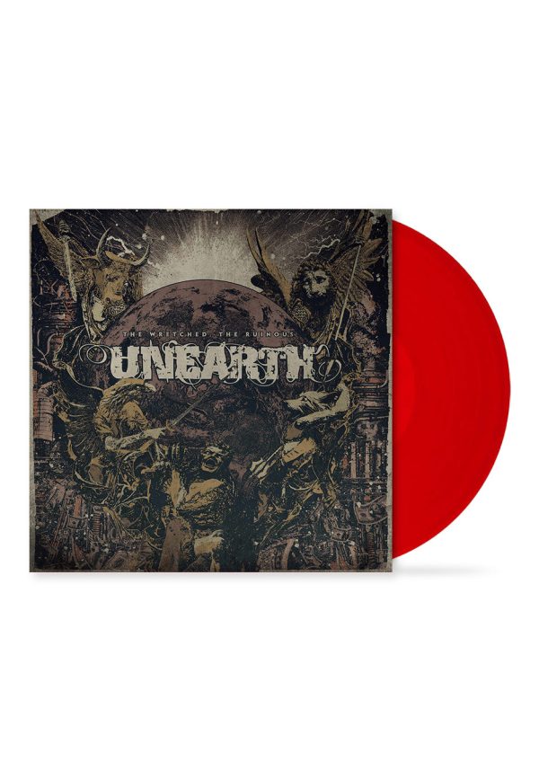 Unearth - The Wretched; The Ruinous Ltd. Transparent Red - Colored Vinyl Hot on Sale