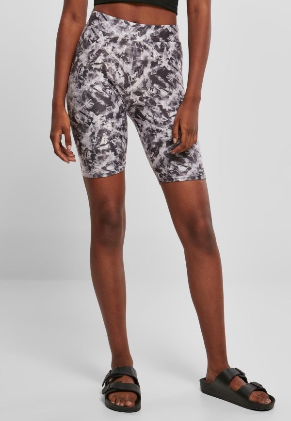 Urban Classics - Ladies Soft AOP Cycle Blackfading - Shorts on Sale