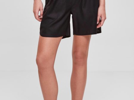 Urban Classics - Ladies Linen Mixed Black - Shorts For Sale