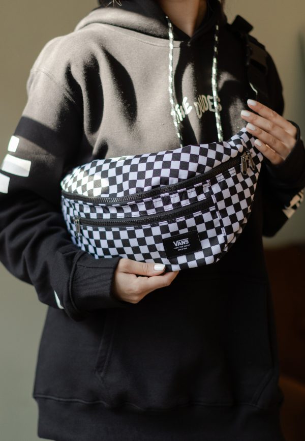 Vans - Ward Cross Body Pack Black White Check - Hip Bag Supply