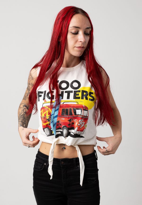 Foo Fighters - Camper Van Vintage Knot White - Tank Discount