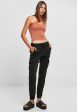 Urban Classics - Ladies High Waist Cargo Black - Pants Hot on Sale